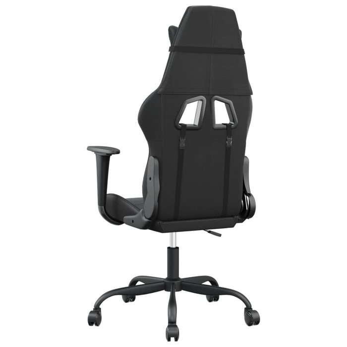 Scaun de gaming de masaj, negru, piele ecologică - WALTI WALTI