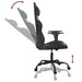 Scaun de gaming de masaj, negru, piele ecologică - WALTI WALTI