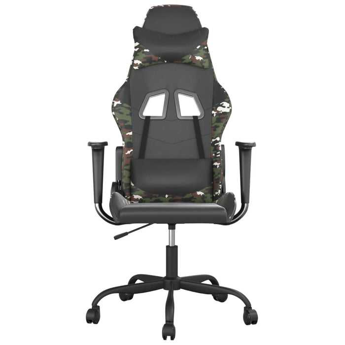 Scaun de gaming de masaj, negru și camuflaj, piele ecologică - WALTI WALTI