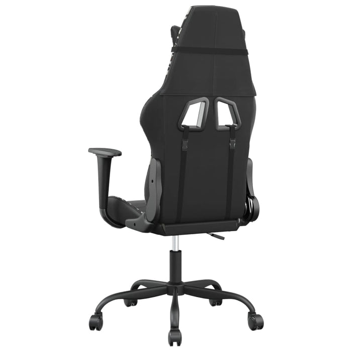 Scaun de gaming de masaj, negru și camuflaj, piele ecologică - WALTI WALTI