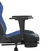 Scaun de gaming masaj/suport picioare negru&albastru piele eco - WALTI WALTI