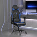 Scaun de gaming masaj/suport picioare negru&albastru piele eco - WALTI WALTI