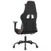 Scaun de gaming cu masaj/suport picioare, negru/roșu, piele eco - WALTI WALTI