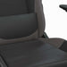 Scaun de gaming cu masaj/suport picioare, negru/gri, piele eco - WALTI WALTI
