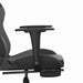 Scaun de gaming cu masaj/suport picioare, negru/gri, piele eco - WALTI WALTI