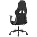 Scaun de gaming cu masaj/suport picioare, negru, piele eco - WALTI WALTI