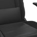 Scaun de gaming cu masaj/suport picioare, negru, piele eco - WALTI WALTI