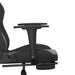Scaun de gaming cu masaj/suport picioare, negru, piele eco - WALTI WALTI