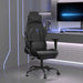 Scaun de gaming cu masaj/suport picioare, negru, piele eco - WALTI WALTI