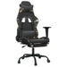 Scaun de gaming masaj/suport picioare negru/Camuflaj piele eco - WALTI WALTI