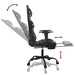 Scaun de gaming masaj/suport picioare negru/Camuflaj piele eco - WALTI WALTI