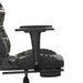 Scaun de gaming masaj/suport picioare negru/Camuflaj piele eco - WALTI WALTI