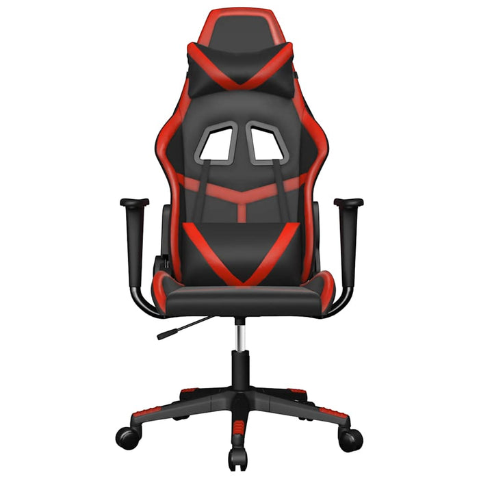 Scaun de gaming de masaj, negru și roșu, piele ecologică - WALTI WALTI
