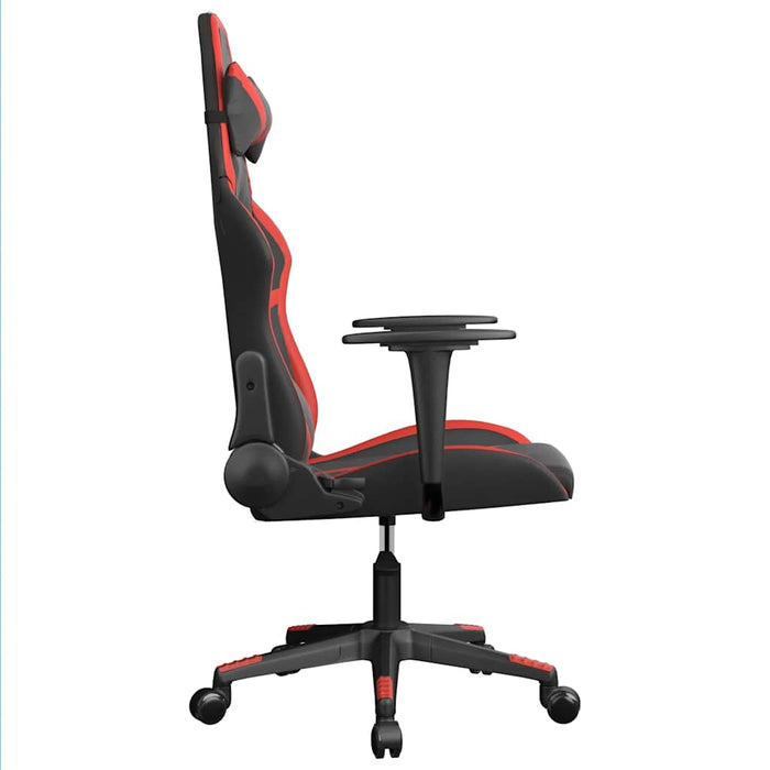 Scaun de gaming de masaj, negru și roșu, piele ecologică - WALTI WALTI