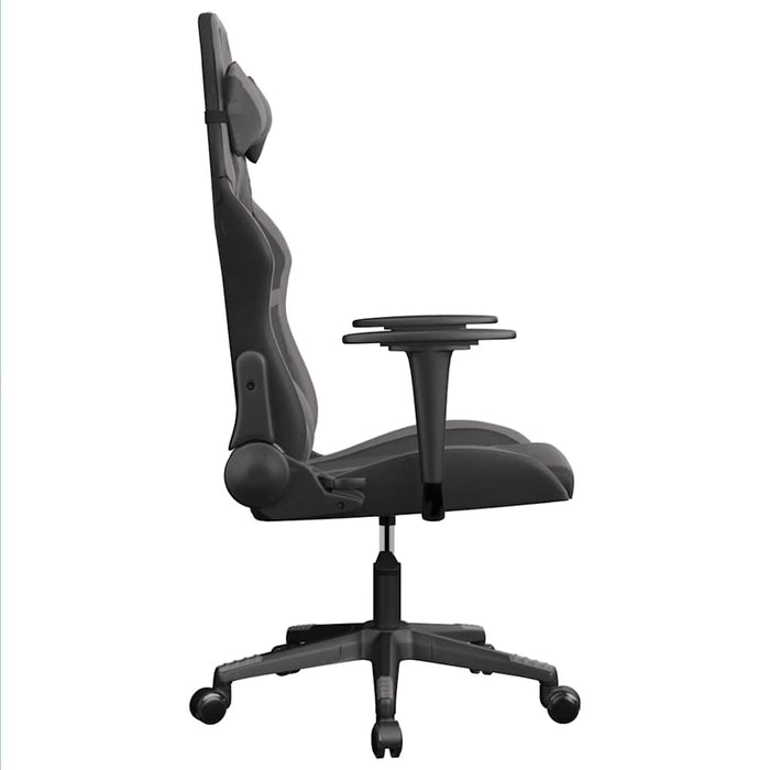 Scaun de gaming de masaj, negru și gri, piele ecologică - WALTI WALTI