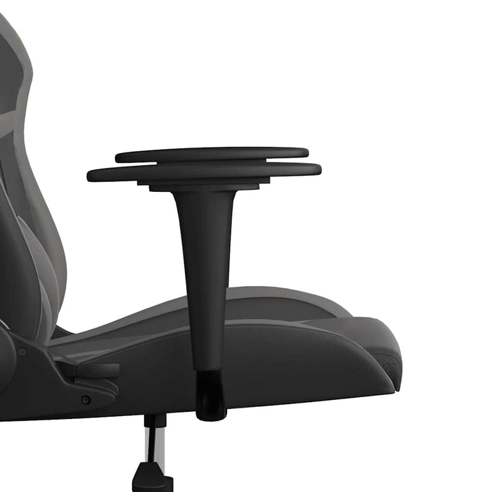 Scaun de gaming de masaj, negru și gri, piele ecologică - WALTI WALTI