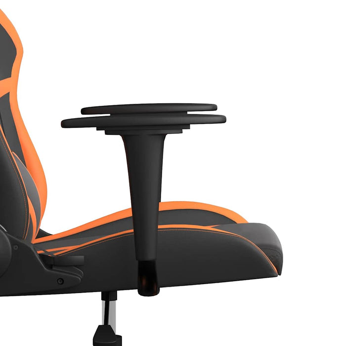 Scaun de gaming de masaj, negru și portocaliu, piele ecologică - WALTI WALTI