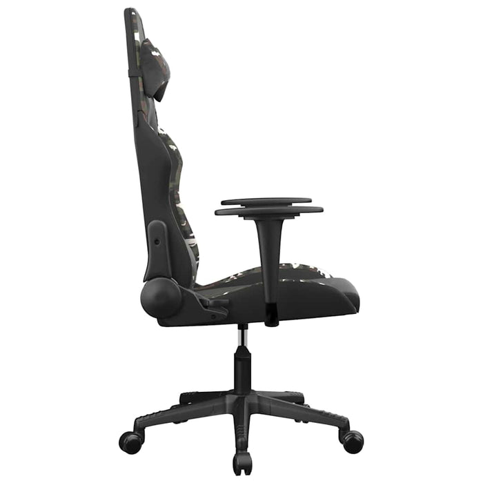 Scaun de gaming de masaj, negru și camuflaj, piele ecologică - WALTI WALTI