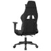 Scaun de gaming cu masaj/suport picioare, negru/gri, piele eco - WALTI WALTI