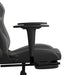 Scaun de gaming cu masaj/suport picioare, negru/gri, piele eco - WALTI WALTI