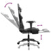 Scaun de gaming masaj/suport picioare alb/negru piele eco - WALTI WALTI