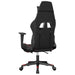 Scaun de gaming masaj/suport picioare negru/roșu vin piele eco - WALTI WALTI