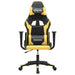 Scaun de gaming de masaj, negru și auriu, piele ecologică - WALTI WALTI