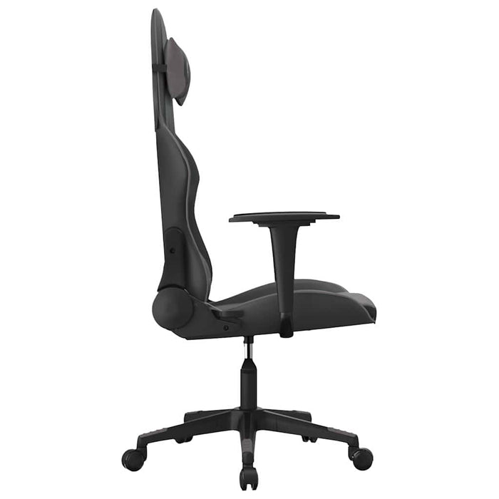 Scaun de gaming de masaj, negru și gri, piele ecologică - WALTI WALTI
