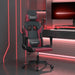 Scaun de gaming de masaj, negru și roșu vin, piele ecologică - WALTI WALTI