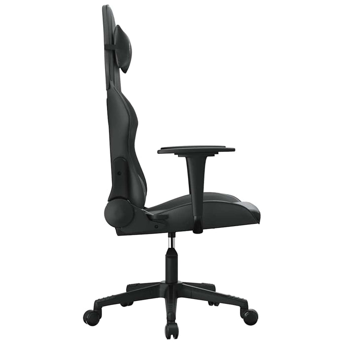 Scaun de gaming de masaj, negru, piele ecologică - WALTI WALTI