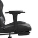 Scaun de gaming cu masaj/suport picioare, negru/gri, piele eco - WALTI WALTI