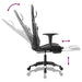 Scaun de gaming masaj/suport picioare alb/negru piele eco - WALTI WALTI