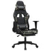 Scaun de gaming masaj/suport picioare negru/Camuflaj piele eco - WALTI WALTI