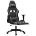 Scaun de gaming masaj/suport picioare negru/Camuflaj piele eco - WALTI WALTI