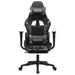 Scaun de gaming masaj/suport picioare negru/Camuflaj piele eco - WALTI WALTI