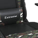 Scaun de gaming masaj/suport picioare negru/Camuflaj piele eco - WALTI WALTI