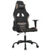 Scaun de gaming cu masaj, negru și taupe, material textil - WALTI WALTI