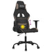 Scaun de gaming cu masaj, negru și taupe, material textil - WALTI WALTI