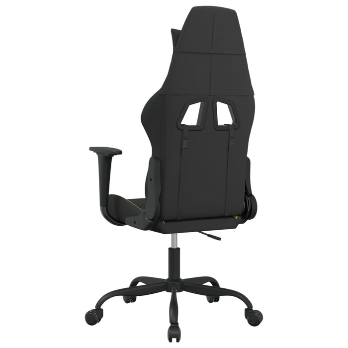 Scaun de gaming cu masaj, negru și verde deschis, textil - WALTI WALTI
