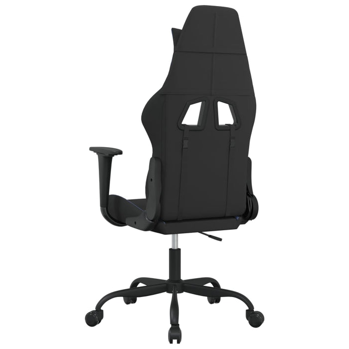 Scaun de gaming cu masaj, negru și albastru, material textil - WALTI WALTI