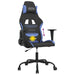 Scaun de gaming cu masaj, negru și albastru, material textil - WALTI WALTI