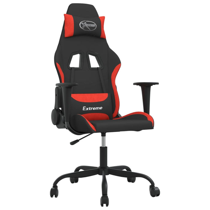 Scaun de gaming cu masaj, negru și roșu, material textil - WALTI WALTI