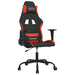 Scaun de gaming cu masaj, negru și roșu, material textil - WALTI WALTI