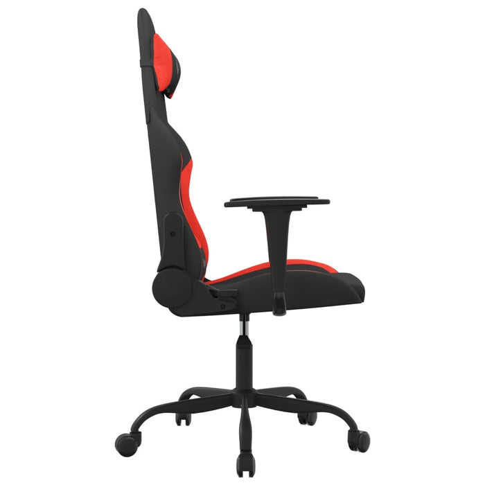 Scaun de gaming cu masaj, negru și roșu, material textil - WALTI WALTI