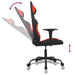 Scaun de gaming cu masaj, negru și roșu, material textil - WALTI WALTI