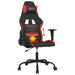 Scaun de gaming cu masaj, negru și roșu, material textil - WALTI WALTI