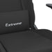 Scaun de gaming cu masaj/suport picioare, negru, textil - WALTI WALTI
