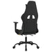Scaun de gaming cu masaj/suport picioare, negru/galben, textil - WALTI WALTI