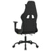 Scaun gaming masaj/suport picioare, negru/verde deschis textil - WALTI WALTI
