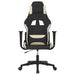 Scaun de gaming cu masaj, negru și crem, material textil - WALTI WALTI